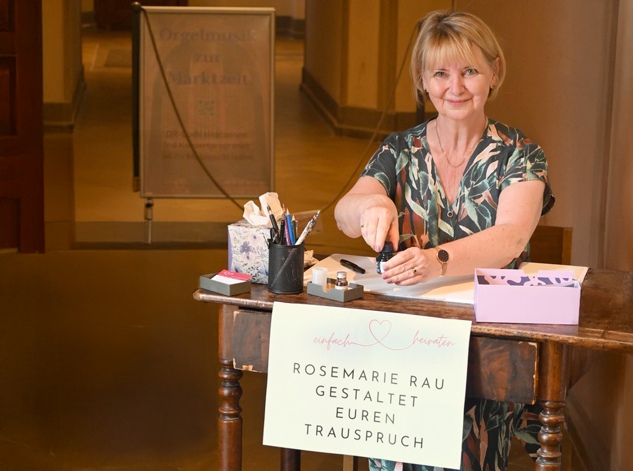 Rosemarie Kloos-Rau_Kalligrafin_Marktkirche_2025